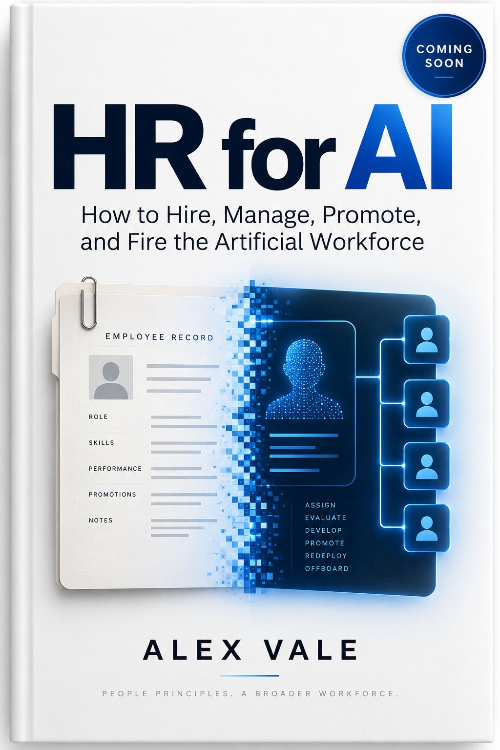 HR for AI book cover by Alex Vale